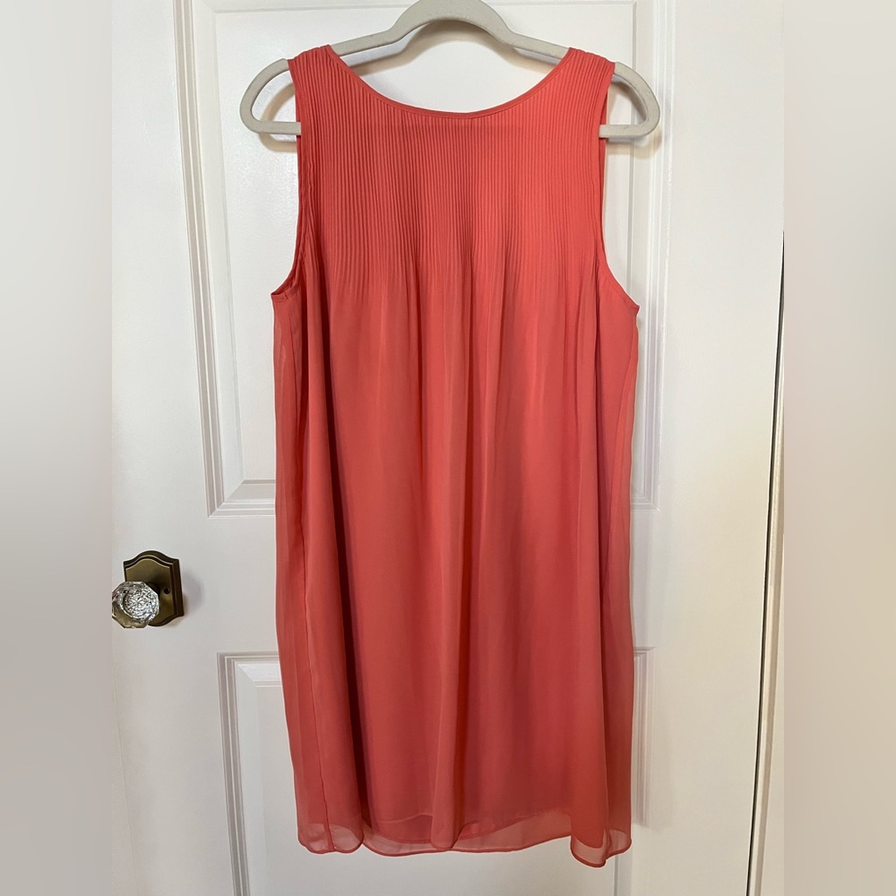 Salmon colored dress with tie back